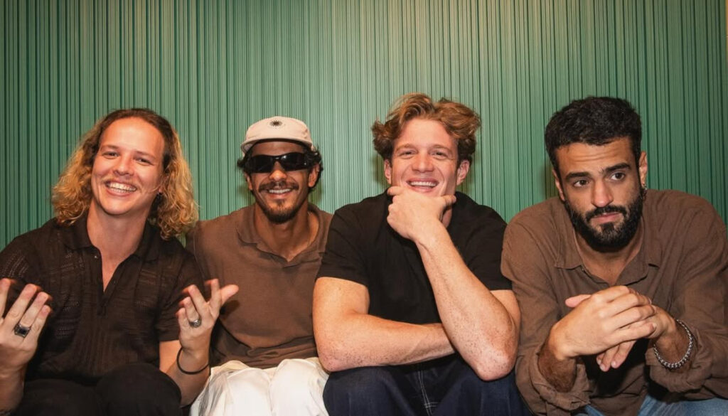 Banda Fuze, com Felipe, Diogo e Pedro Novaes e Gui Fonseca