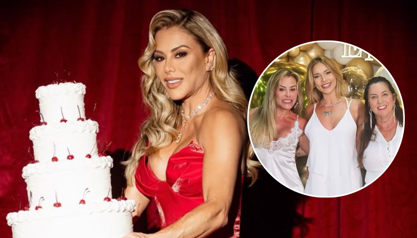 Poliana Rocha ganha homenagem de aniversário da mãe de Virginia