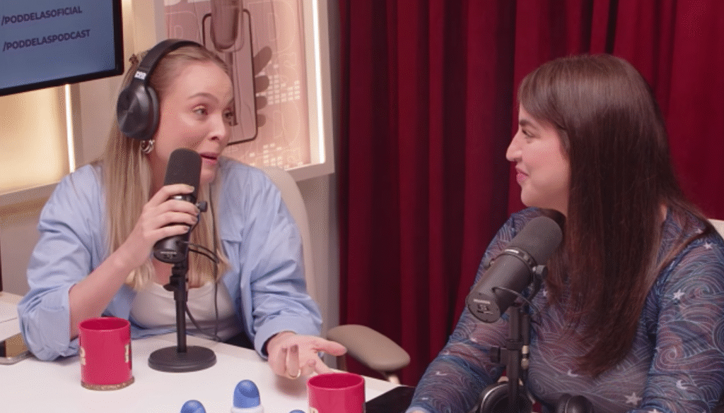 Boo Unzueta e Tata Estaniecki. (Créditos: Reprodução / YouTube PodDelas)