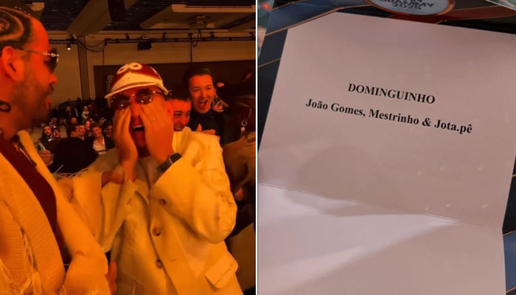 João Gomes no Grammy Latino. (Créditos: Reprodução / @joaogomes)