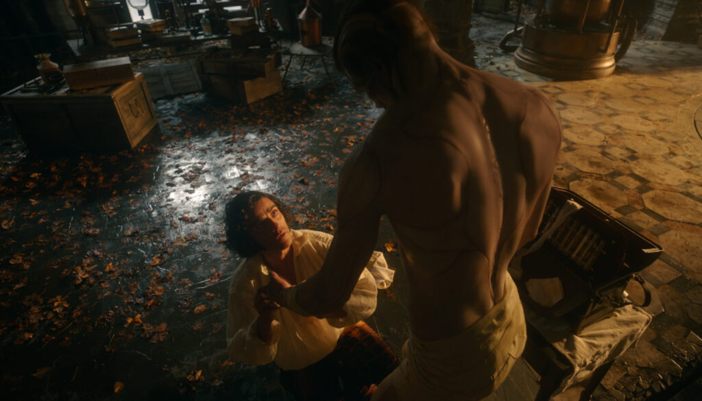 Victor Frankenstein e criatura