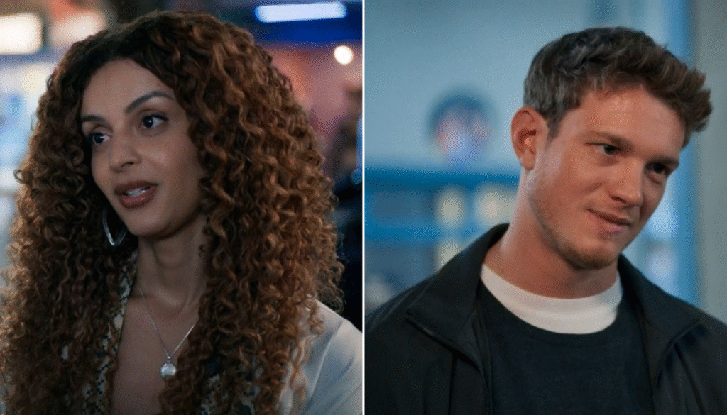 Viviane e Leonardo de "Três Graças". (Créditos: Reprodução / Globoplay)