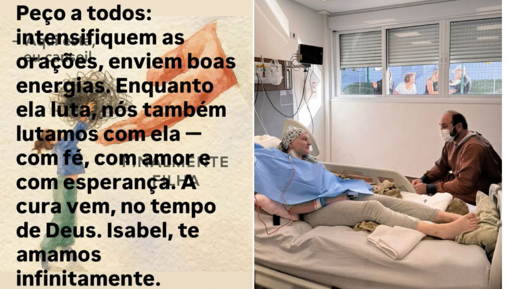 Isabel Veloso e o pai. (Créditos: Reprodução / Instagram @joelson_veloso)