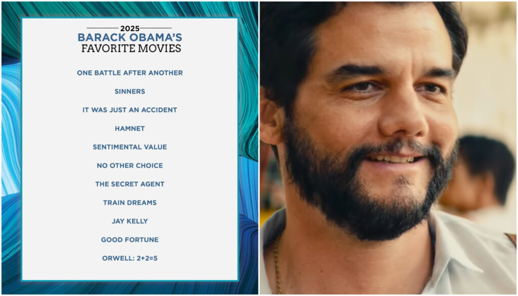 Barack Obama compartilha “O Agente Secreto” entre indicações do ano
