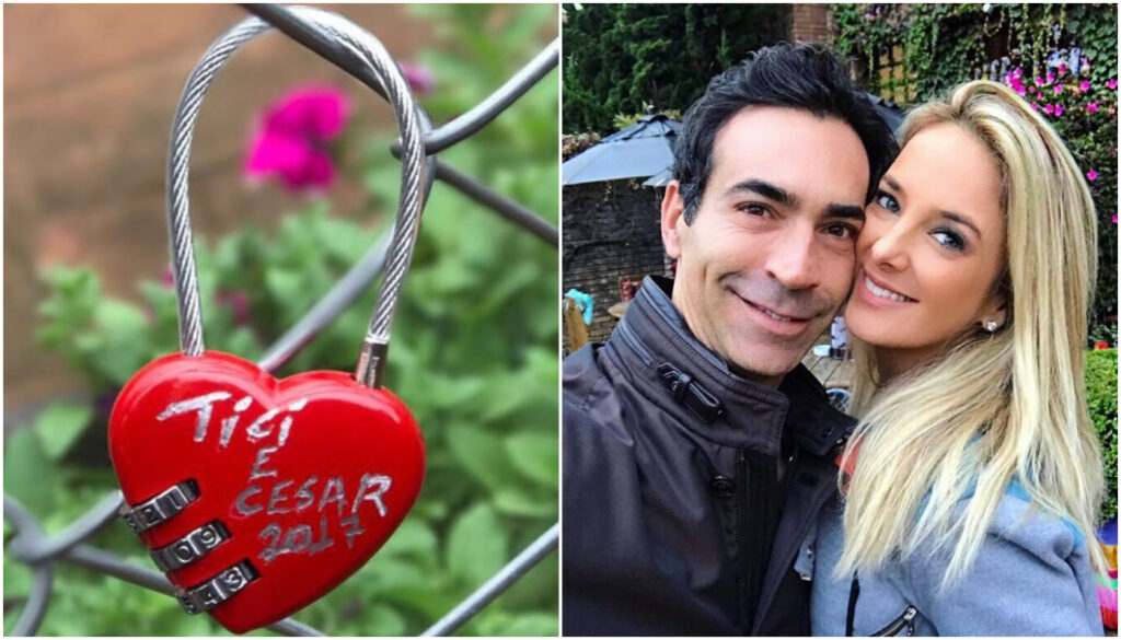 César Tralli e Ticiane Pinheiro em 2017