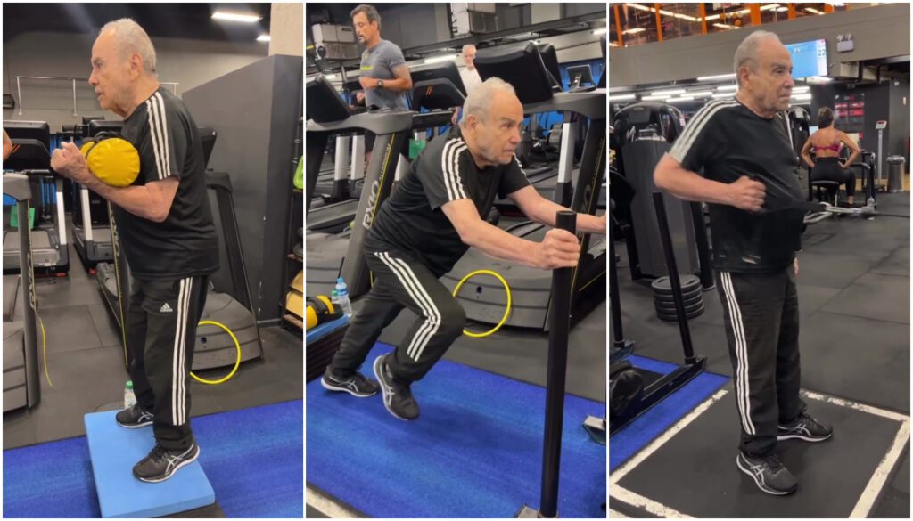 Treino de Stênio Garcia