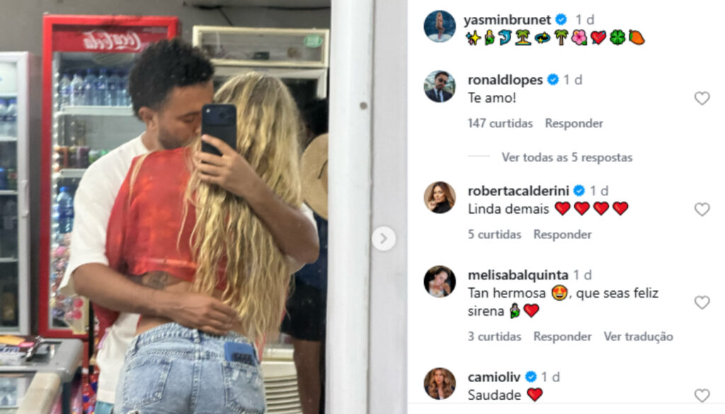 Yasmin Brunet e Ronald Lopes