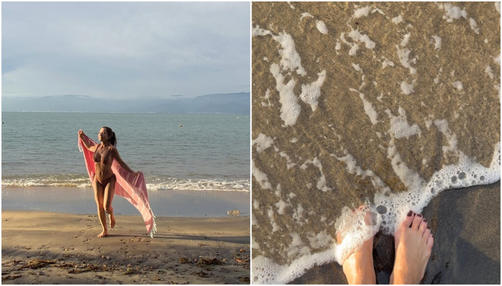Ana Paula Padrão na praia