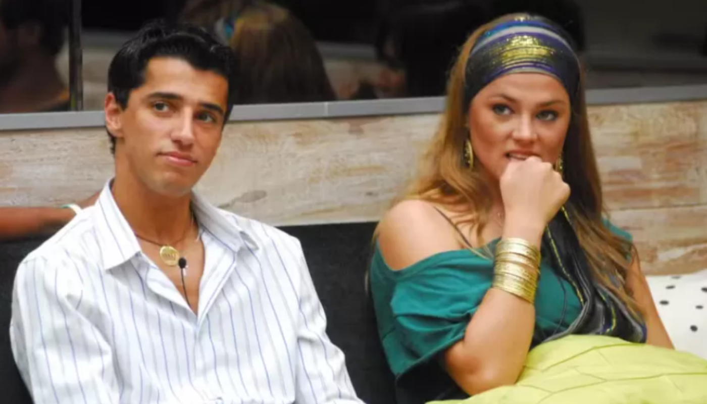 Cowboy e Bruna no BBB7. (Créditos: Reprodução / Globo)