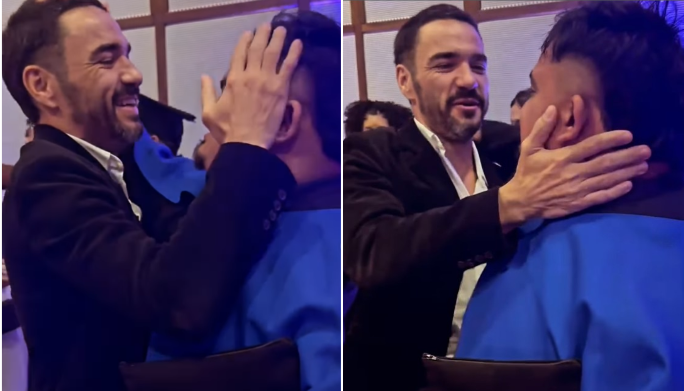 Caio Blat e seu filho. (Créditos: Reprodução / Instagram @caio_blat)