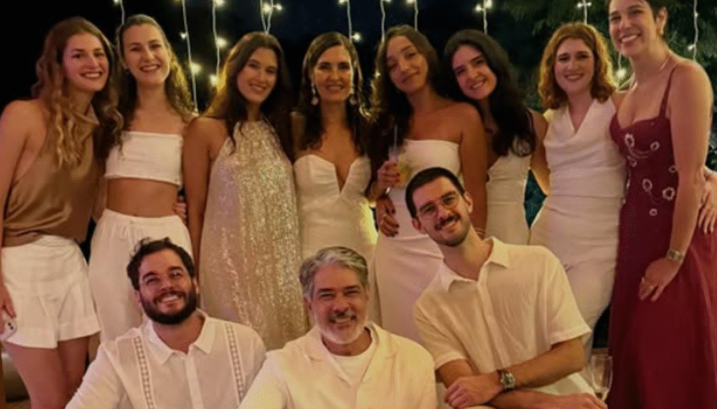 William e Fátima juntos na virada de ano.