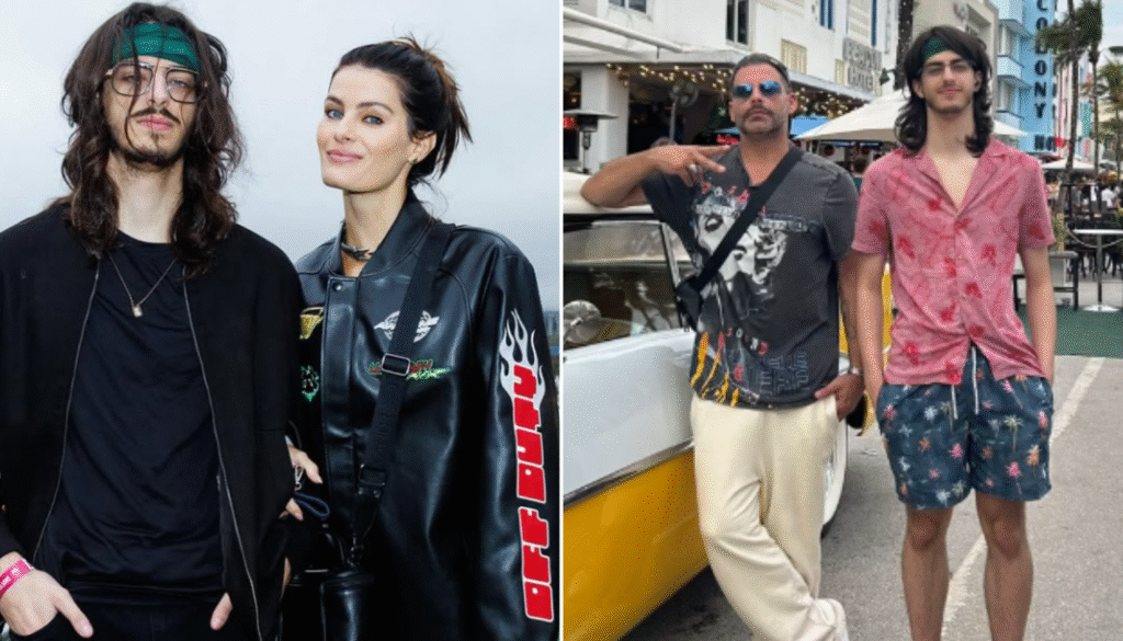 Lucas Fontana, filho de Henri Castelli e Isabeli Fontana. (Créditos: Reprodução / Instagram @henricastelli e @lucasfonztana)
