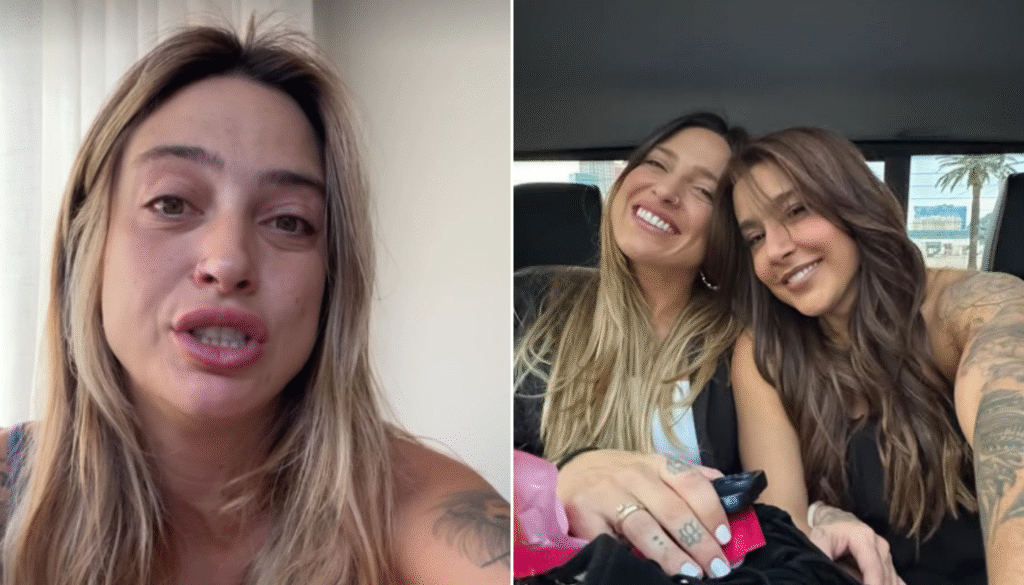 Tati Dias chora ao falar de término com Lauana Prado. (Créditos: Reprodução / Instagram @tatiidias)