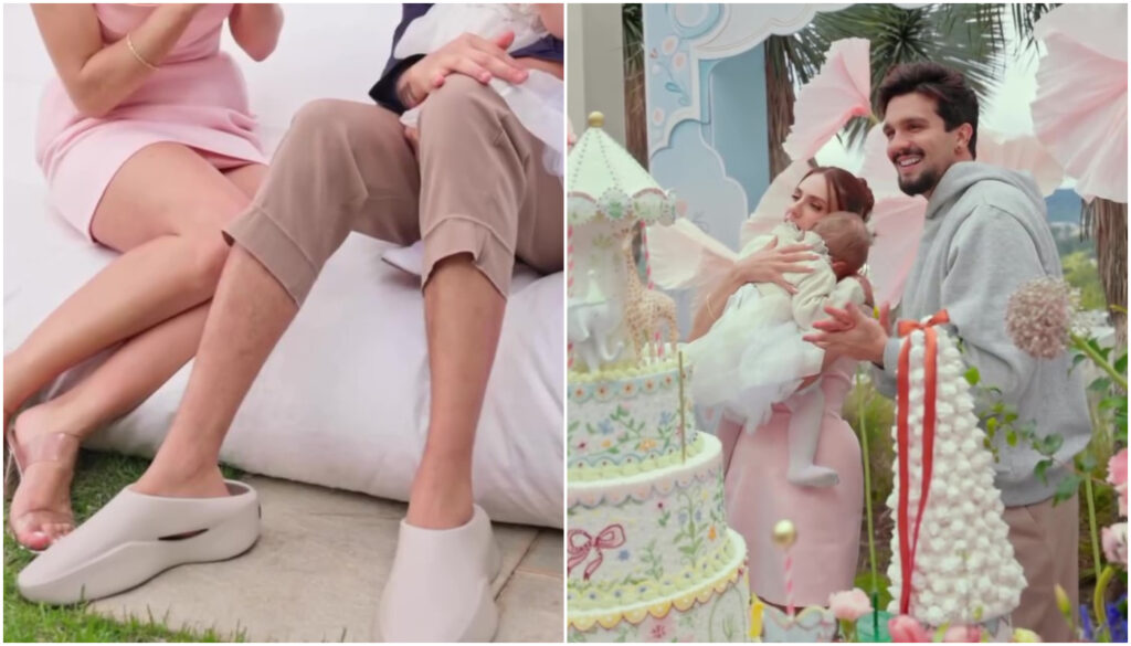 Sapato escolhido por Luan Santana para o aniversário de Serena é feito 100% de borracha e avaliado em mais de R$ 1,4 mil