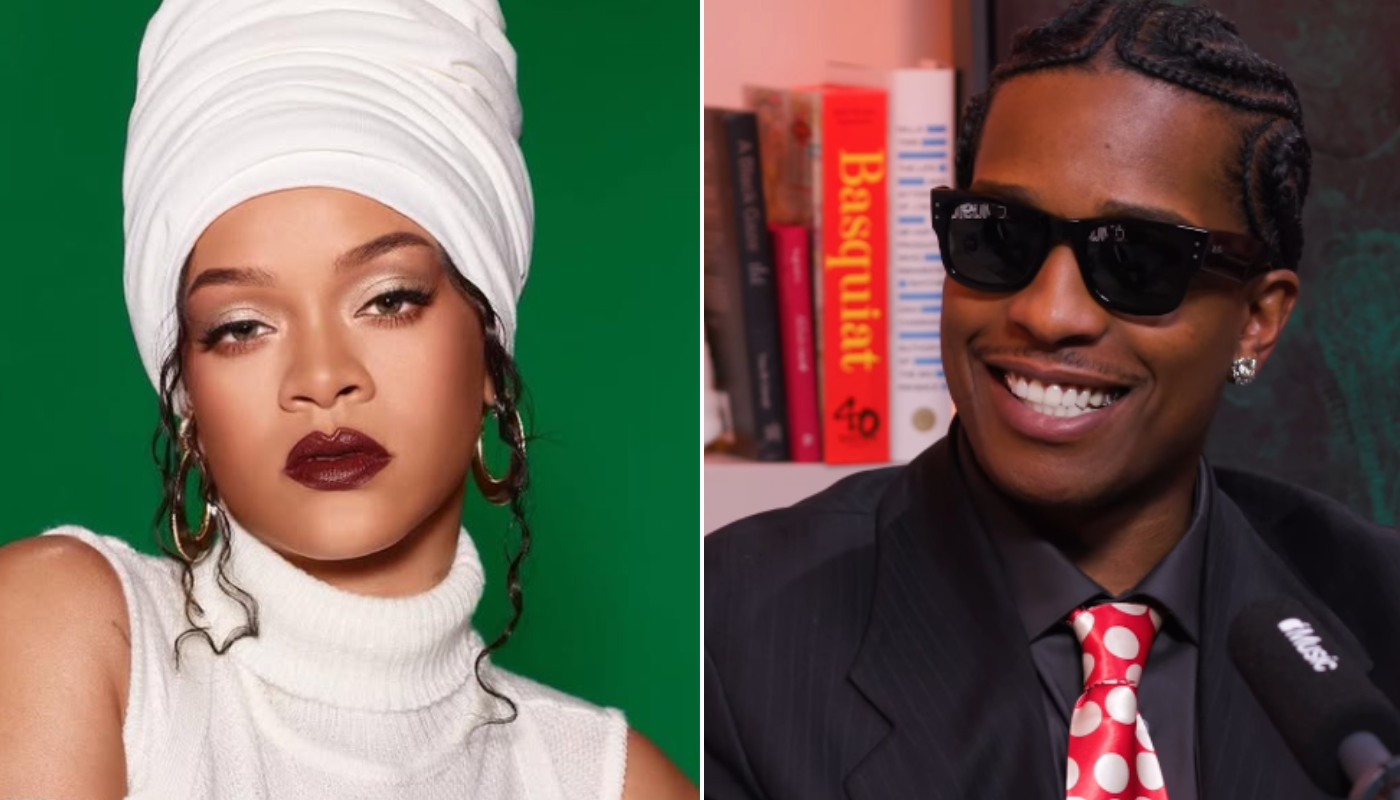 Rihanna e o marido, A$AP Rocky. (Créditos: Reprodução / Instagram @badgalriri)