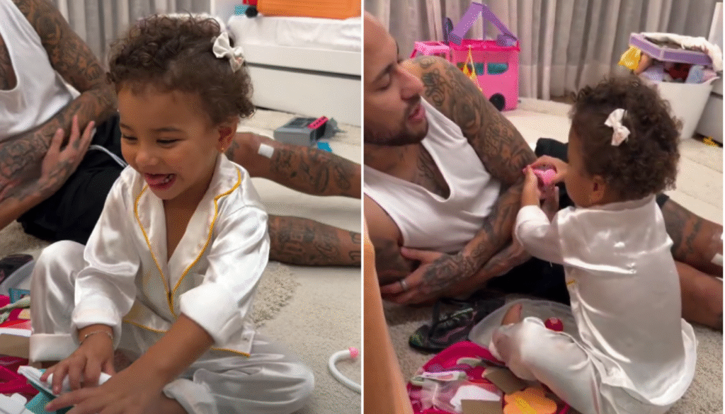 Mavie, filha de Neymar e Bruna Biancardi. (Créditos: Reprodução / Instagram @neymarjr)