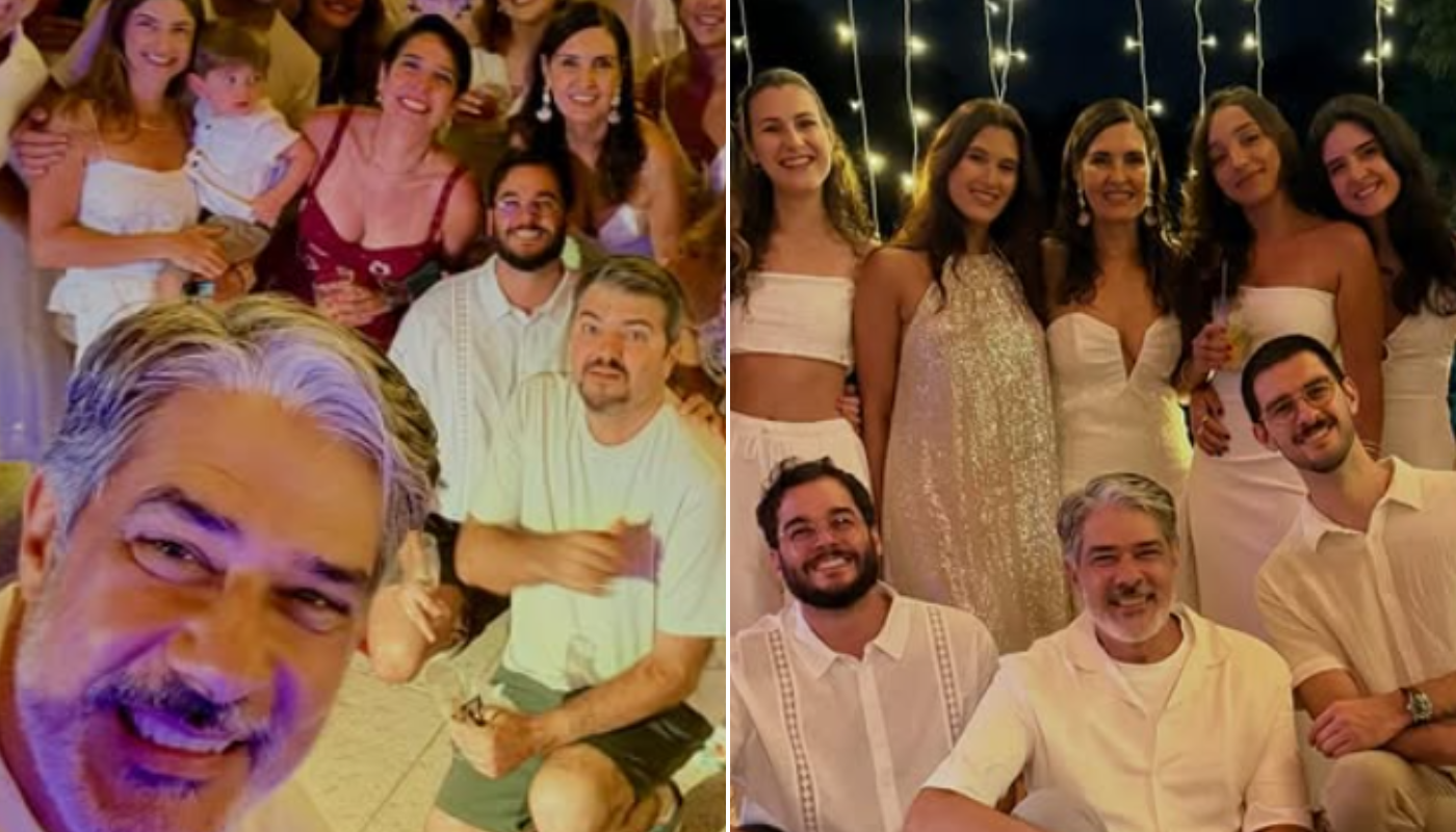 Réveillon de Fátima Bernardes e William Bonner.