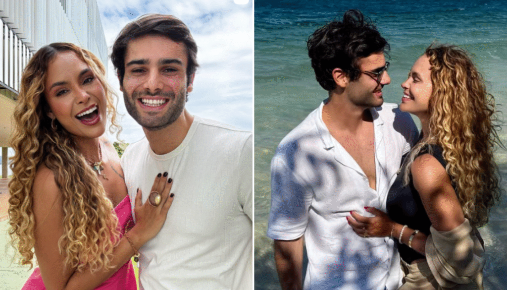 Sarah do BBB26 E BBB20 e o namorado.(Créditos: Reprodução / Instagram @sarahandrade)