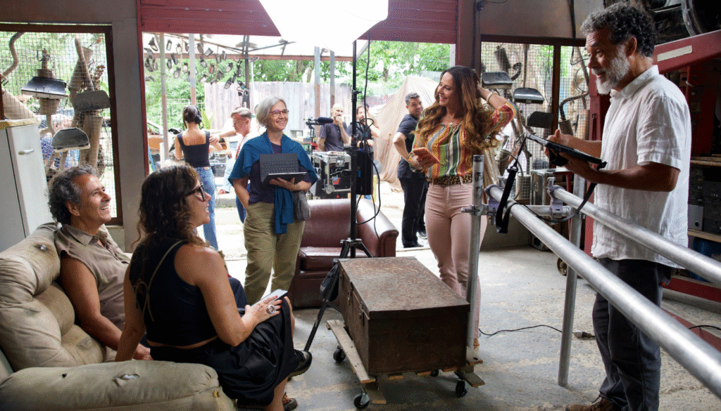 Bastidores de "Três Graças".  (Créditos: Reprodução / Globo / Manoella Mello)