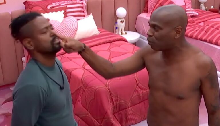 Edilson Capetinha agride Leandro no BBB26 (Crédito: Reprodução/Globoplay)