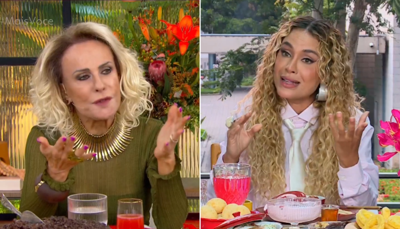 Ana Maria Braga entrevista Sarah Andrade. (Créditos: Reprodução / Globoplay)