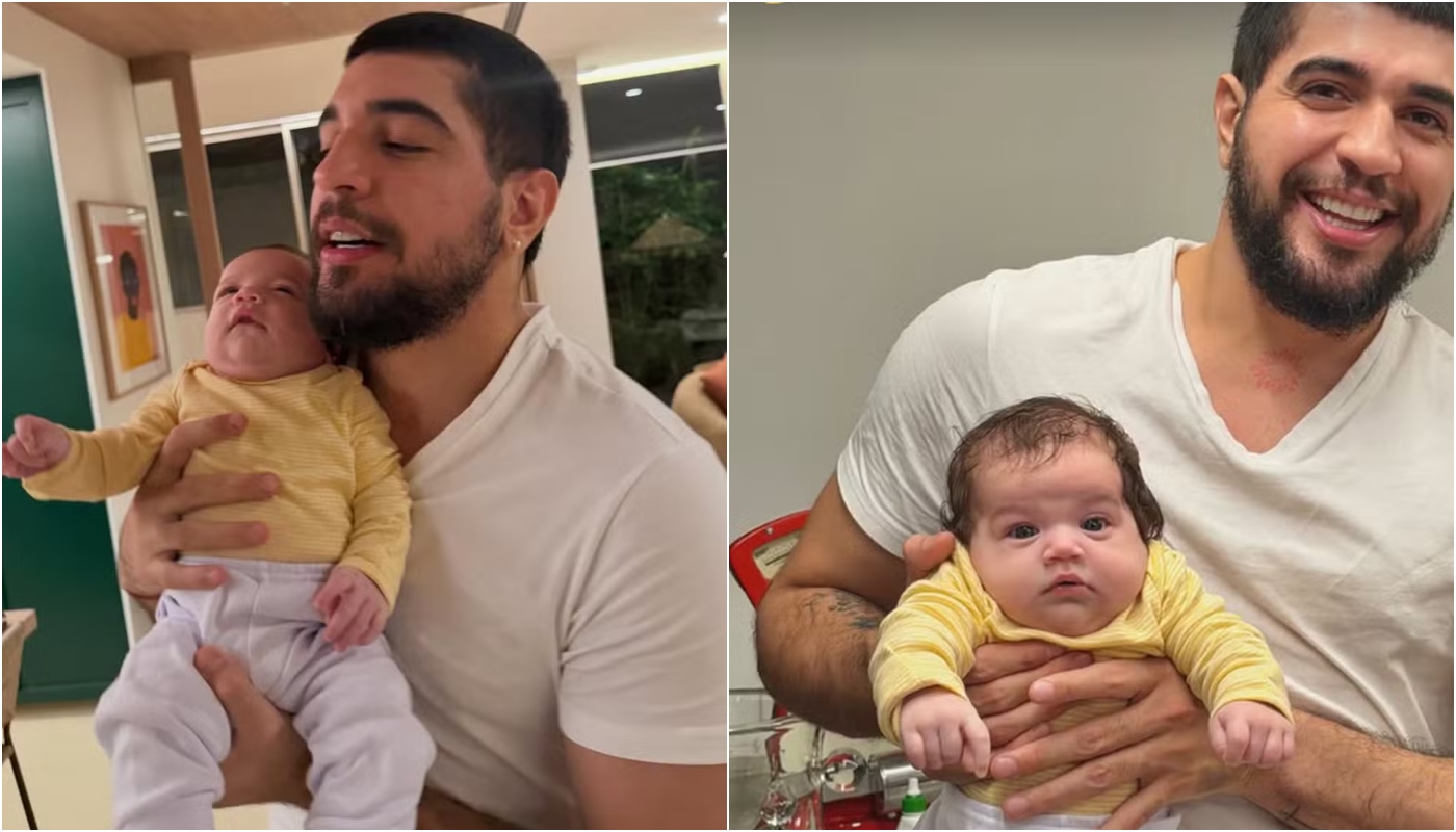 Nattan abandona o cabelo loiro e semelhança com a filha, Zuza, surpreende: “Cópia dele”