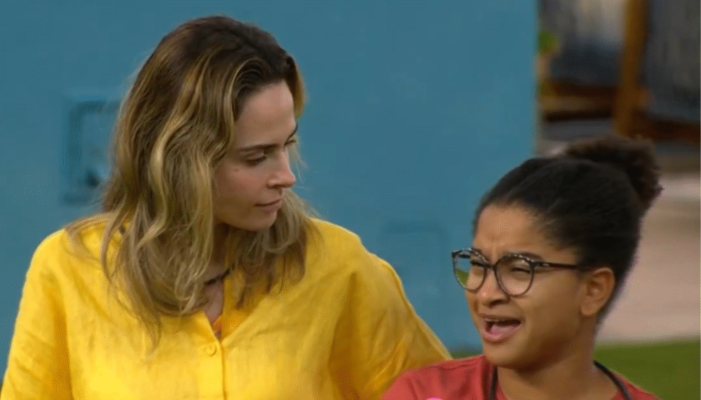 Ana Paula e Milena no BBB26. (Crédito: Reprodução/Globoplay)