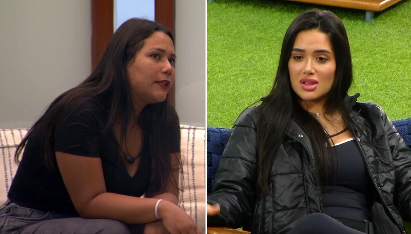 Chaiany e Jordana. (Crédito: Reprodução/Globoplay)