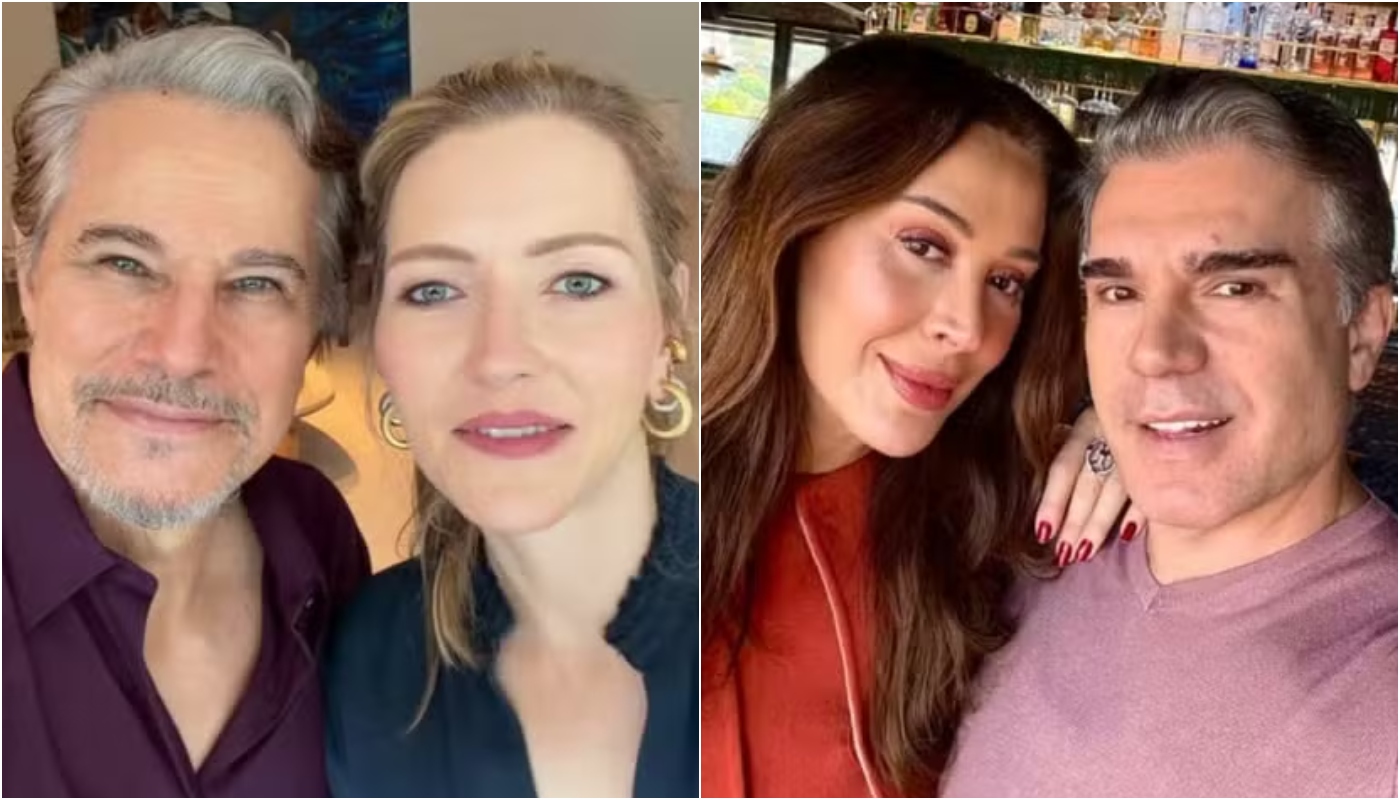 Maturidade uniu Edson Celulari, Claudia Raia e seus respectivos parceiros: “Família moderna”