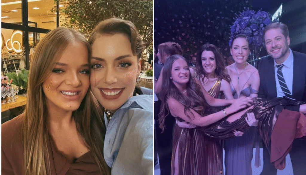 Filhos de Roberto Justus. (Crédito: Reprodução / Instagram @rafapinheirojustus e @lujustus)