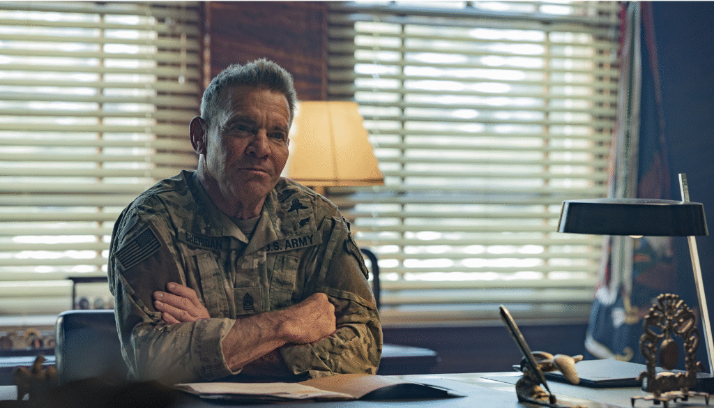 Cena de "Máquina de Guerra". (Crédito: Reprodução / Ben King / Netflix)