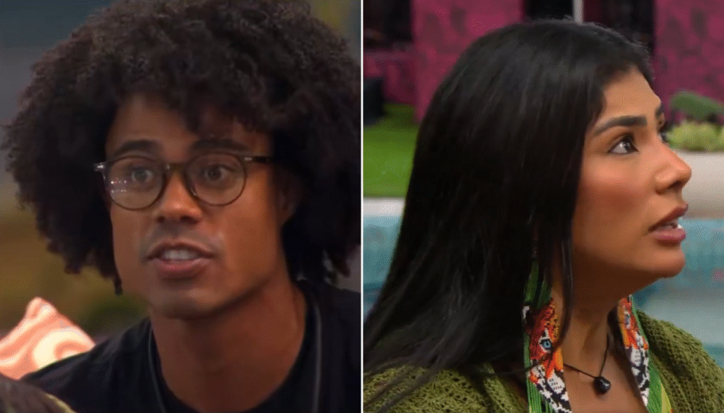 Breno e Marciele no BBB26. (Créditos: Reprodução / Globoplay)