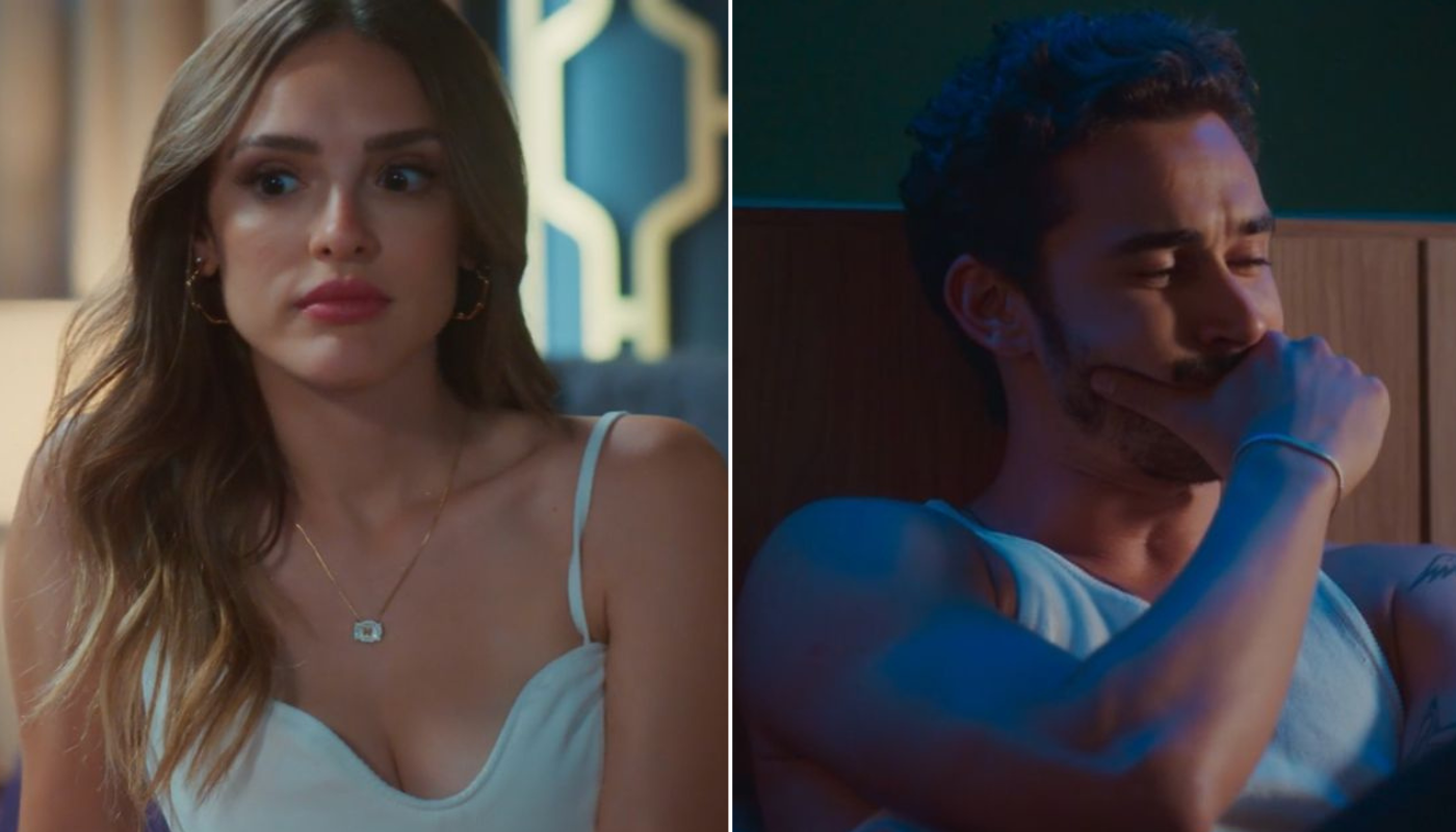 Naiane e João Raul. (Créditos: Reprodução / Globoplay)