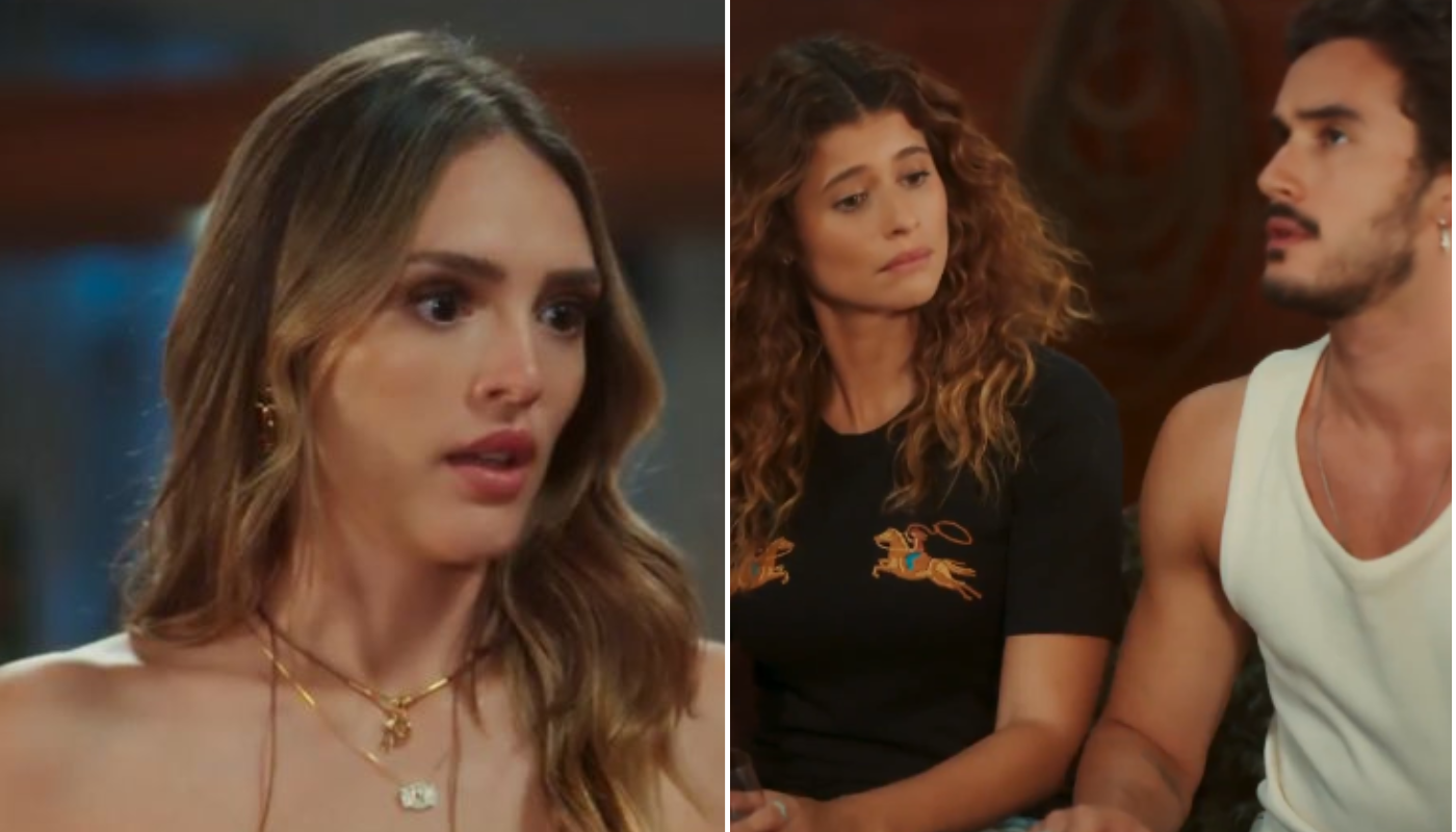 Naiane, Agrado e João Raul em "Coração Acelerado". (Créditos: Reprodução / Globoplay)