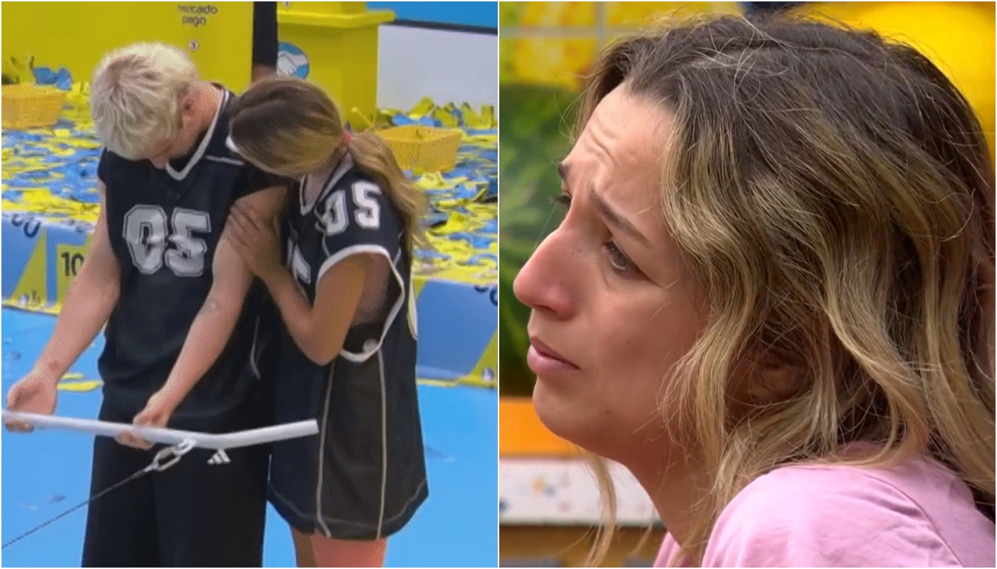 Samira caiu no choro após eliminação da Prova do Líder com Juliano no BBB26: “Se distraiu”