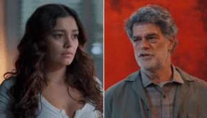 Gerluce e Rogério de "Três Graças". (Crédito: Reprodução/Globoplay)