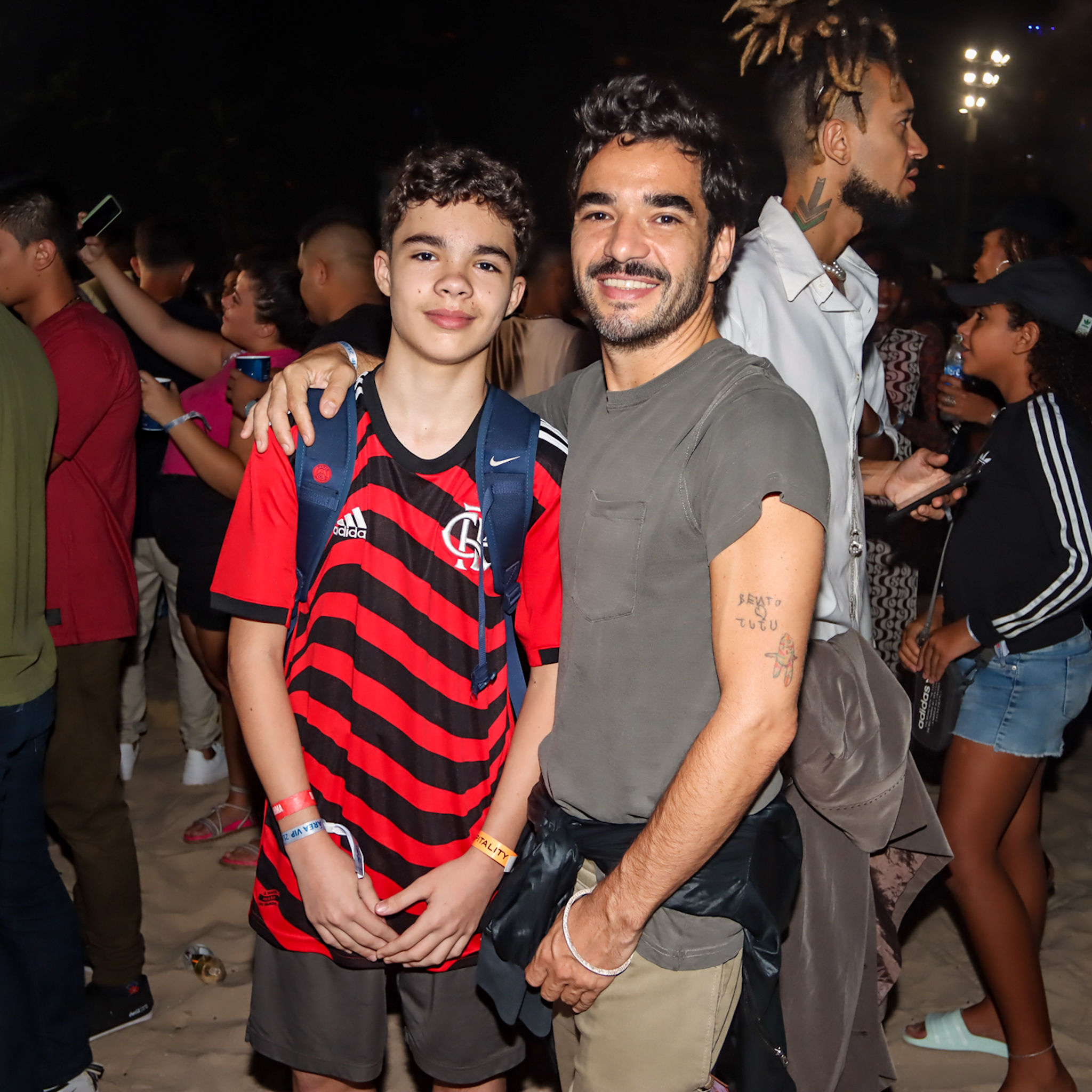 Caio Blat e o filho, Bento