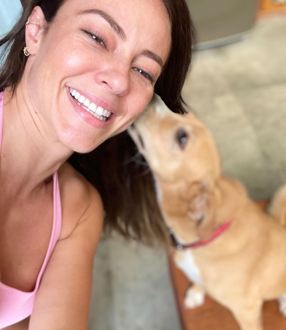 Chopp é um dos muitos cachorros da atriz Paolla Oliveira