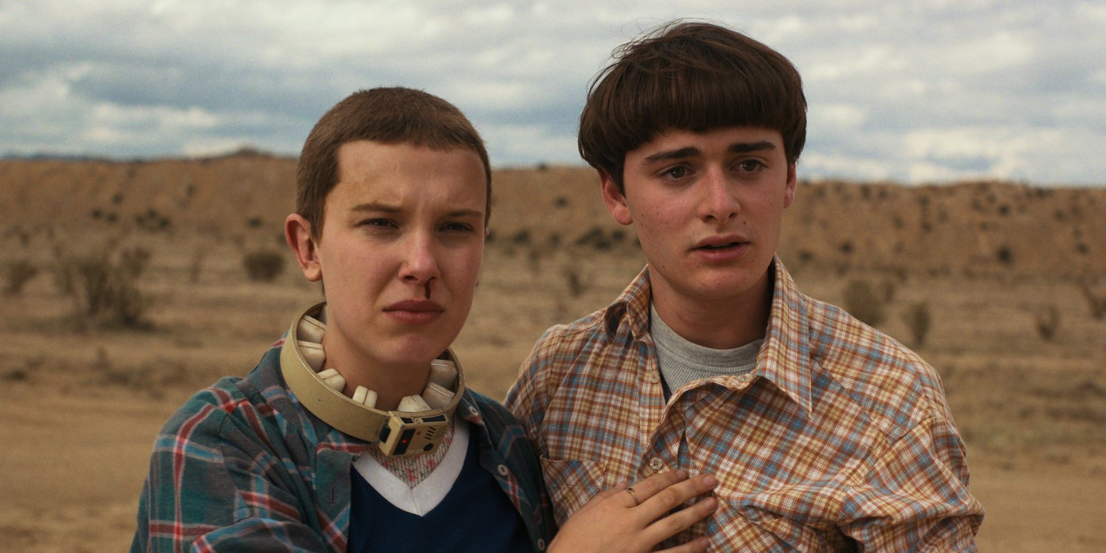 Eleven (Millie Bobby Brown) e Will (Noah Schnapp)