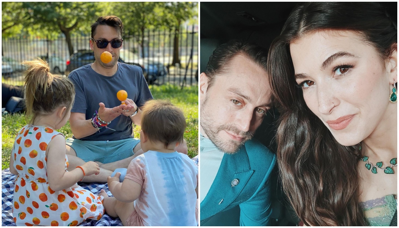 Kieran Culkin é casado com a ex-modelo britânica Jazz Charton e pai de dois filhos