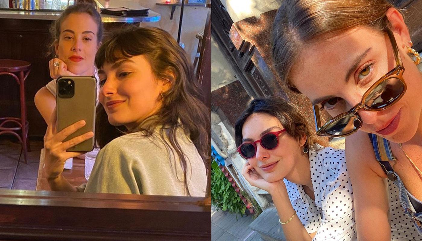 Marina Moschen e a namorada, Emilia Sauaia