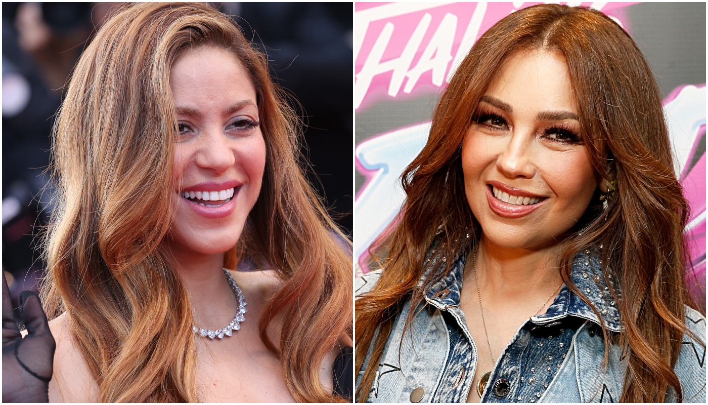 Shakira e Thalia surgiram juntas durante o Billboard Mujeres Latinas en la Música