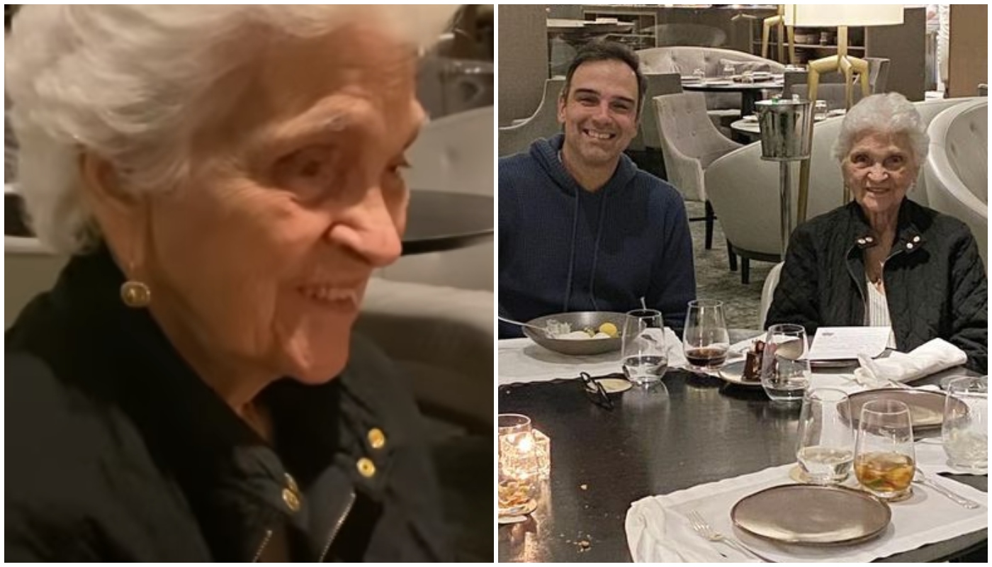 Tadeu Schmidt e a mãe, Janira