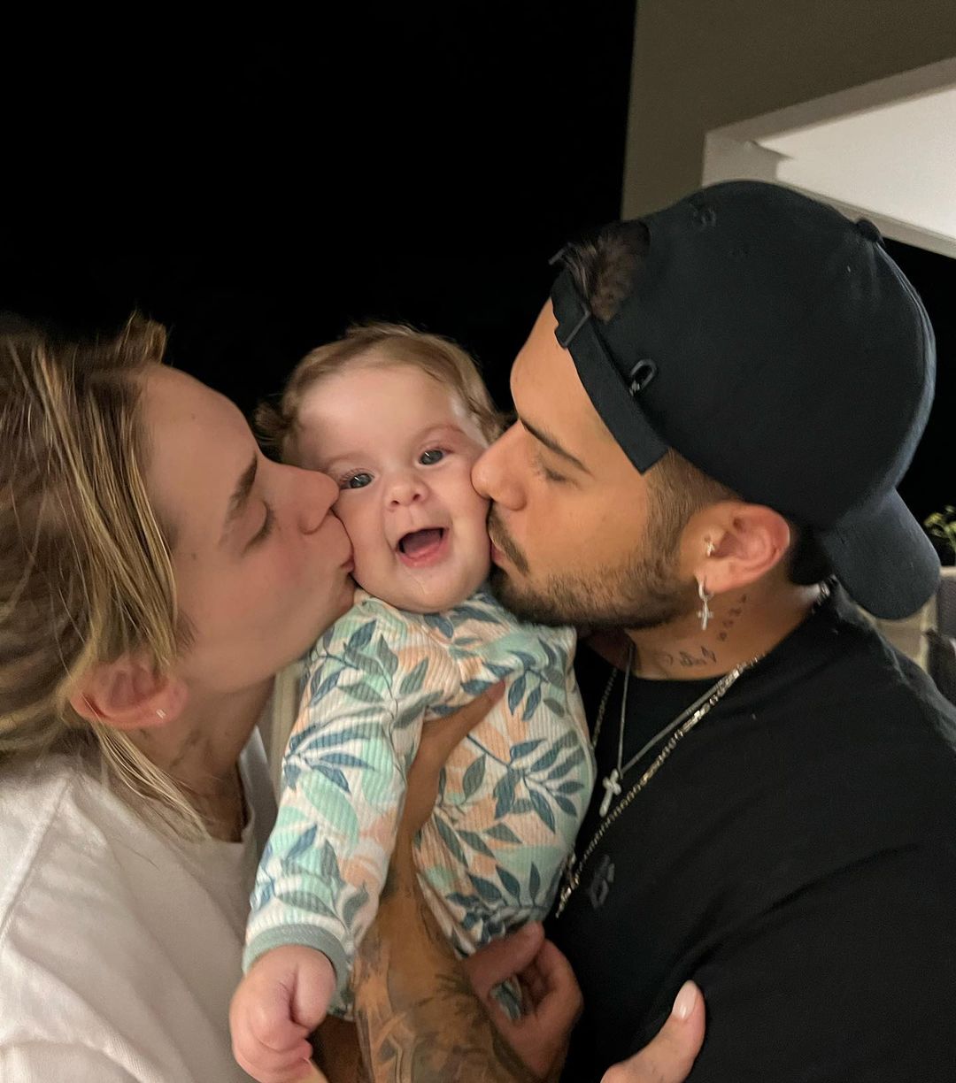 Zé Felipe, Virginia e a filha caçula, Maria Flor