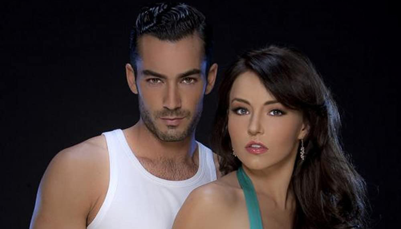 Aarón Díaz e Angelique Boyer em 