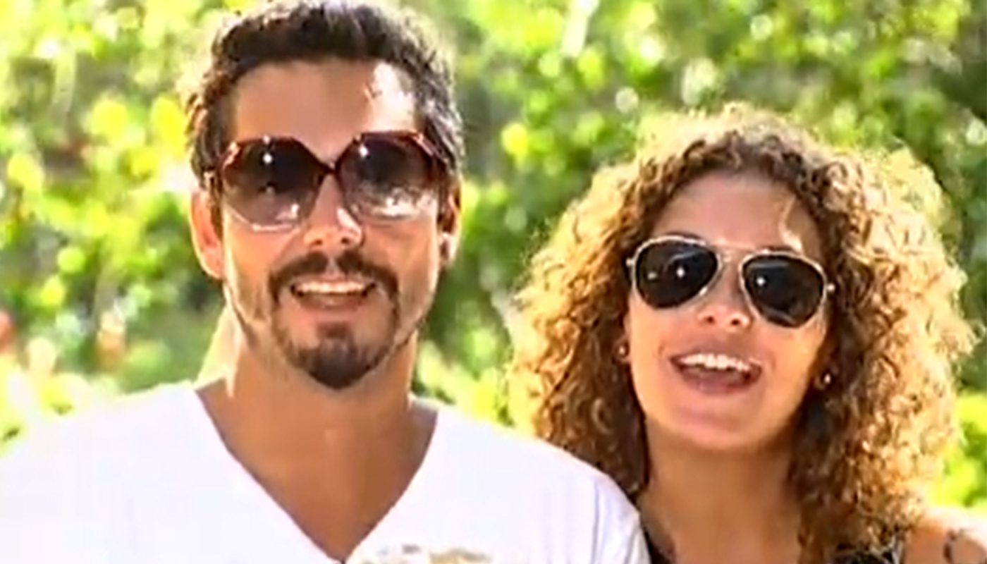 Ex-casal Alexandre Nero e Fabíula Nascimento
