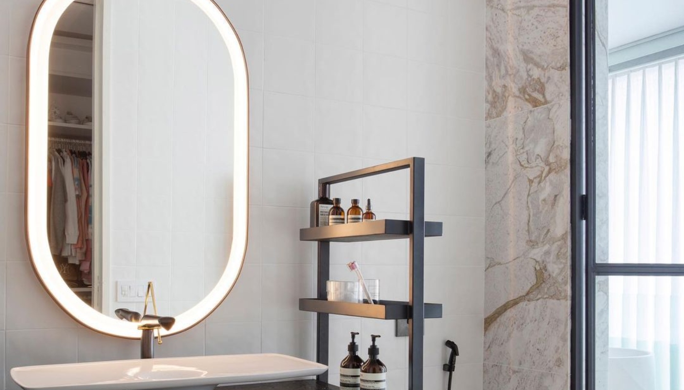 Banheiro da mansão que era de Bruna Marquezine