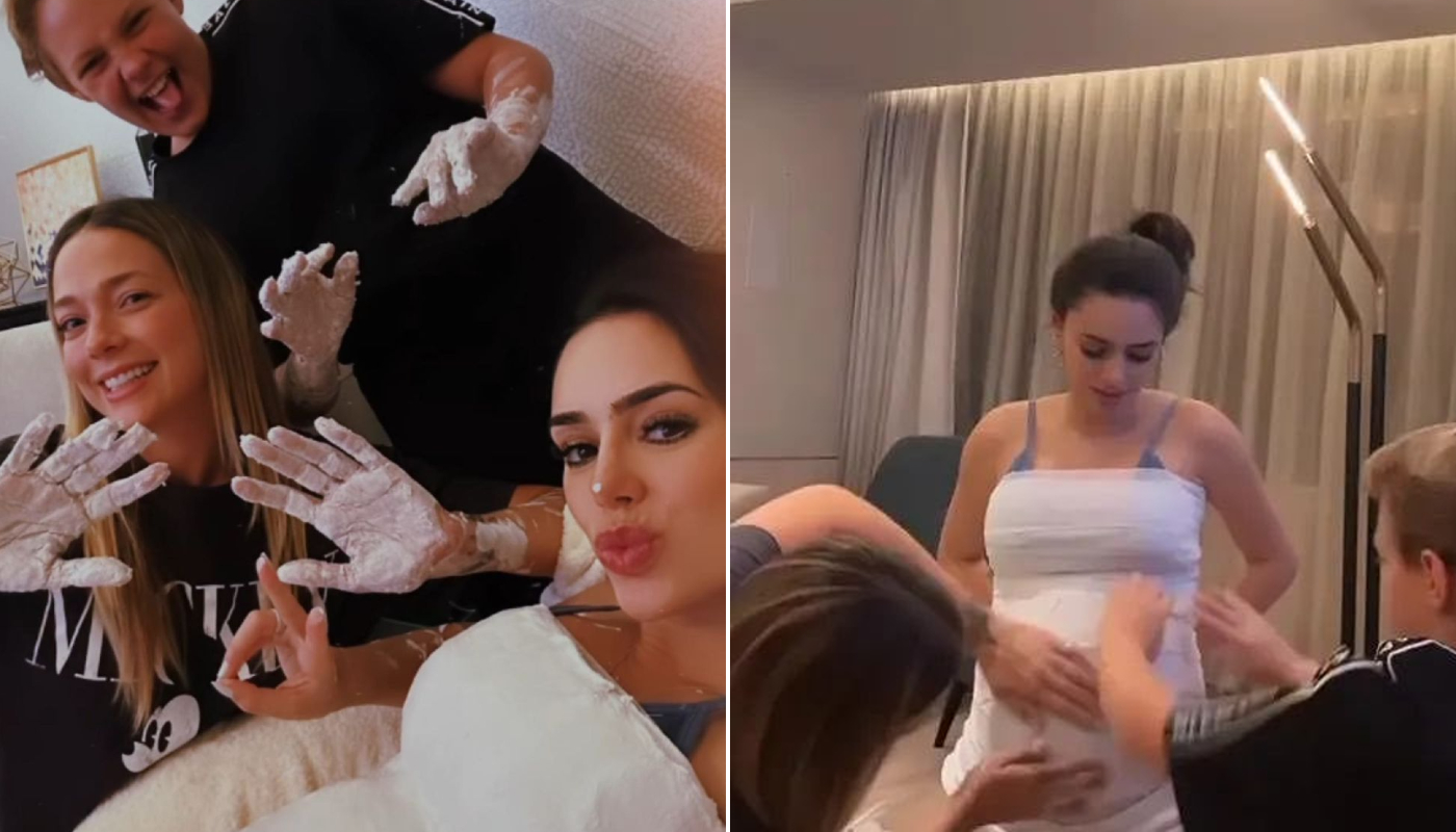 Bruna Biancardi contou com a ajuda de Carol Dantas e Davi Lucca
