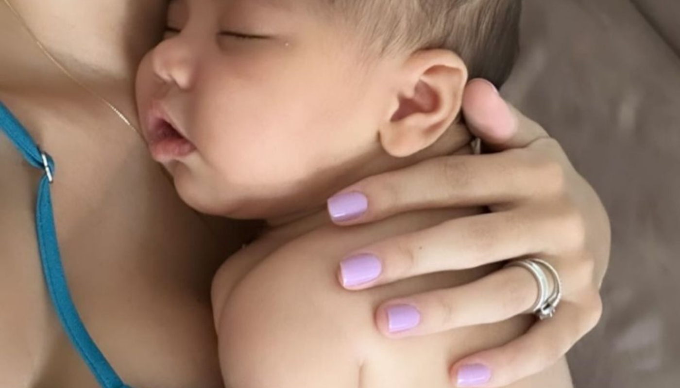 Bruna Biancardi com a filha Mavie no colo em foto que gerou especulações