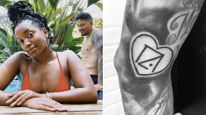 Yuri Lima homenageia Iza ao fazer tatuagem com o nome dela: estão há quatro meses juntos